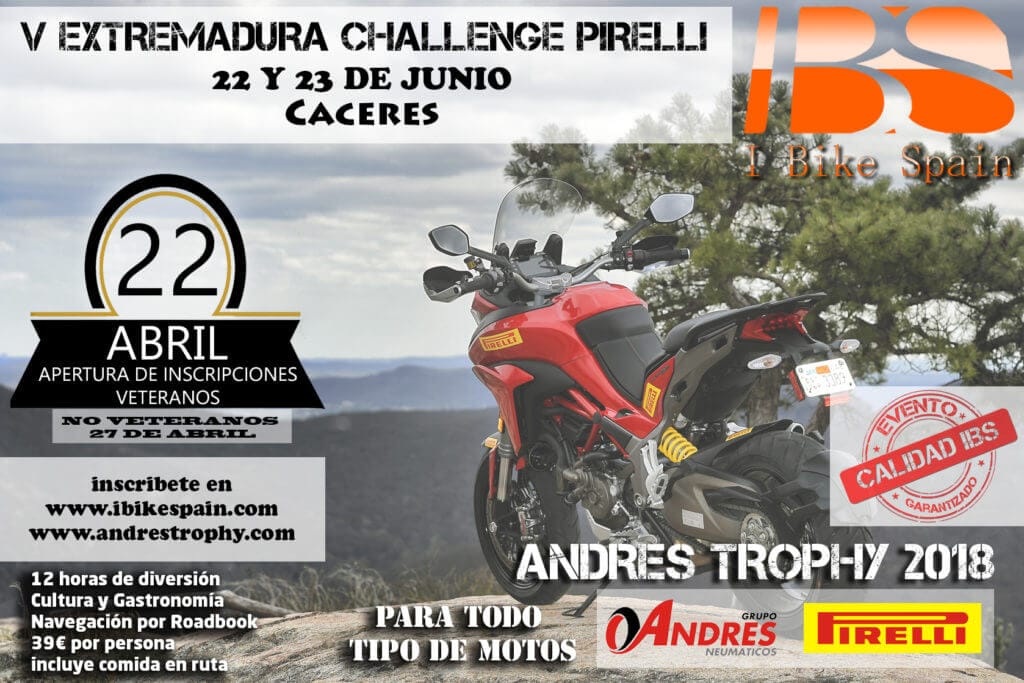 andrés trophy extremadura challenge pirelli