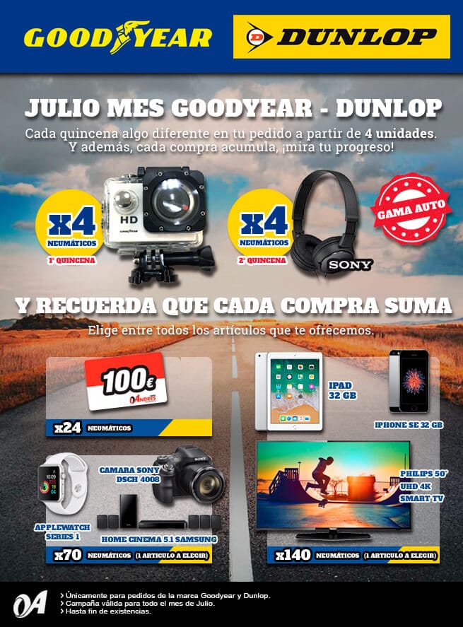 recompensas Grupo Andres Goodyear Dunlop