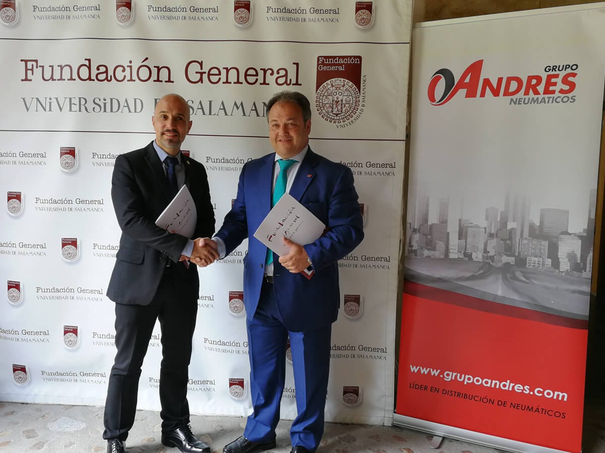 Óscar Glez director Fundación Gral USAL y Eduardo Salazar director Grupo Andrés