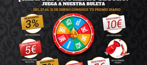 ruleta de premios en Neumáticos Andrés