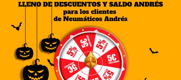 Ruleta de Halloween Neumaticos Andres