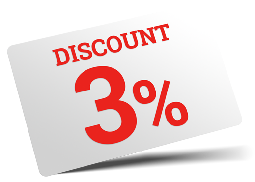 3% Discount