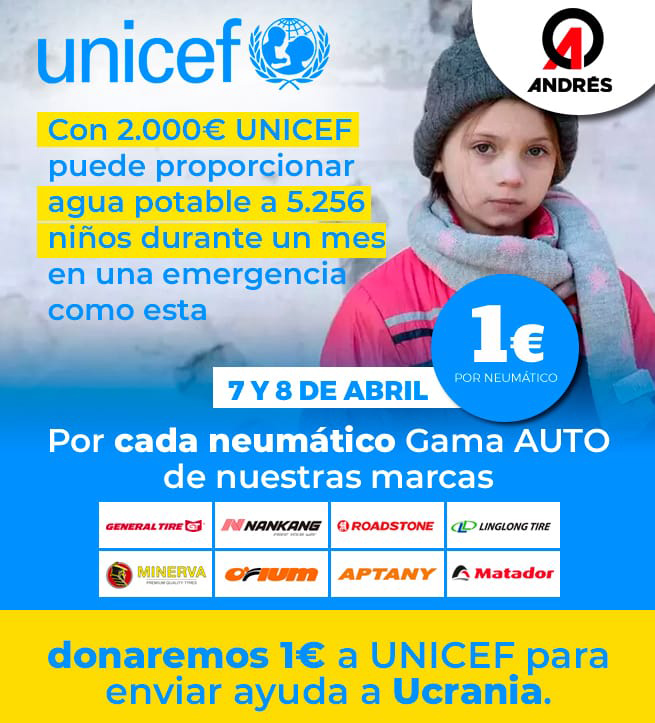 Grupo ANdrés dona a Unicef