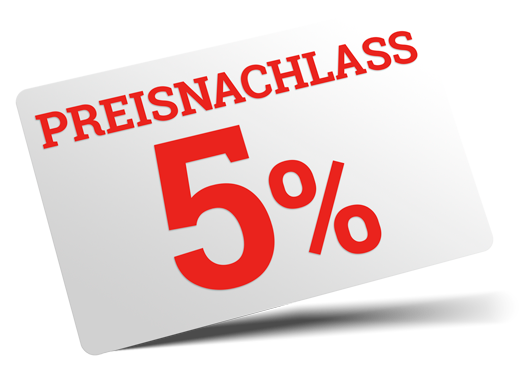 5% Preisnachlass