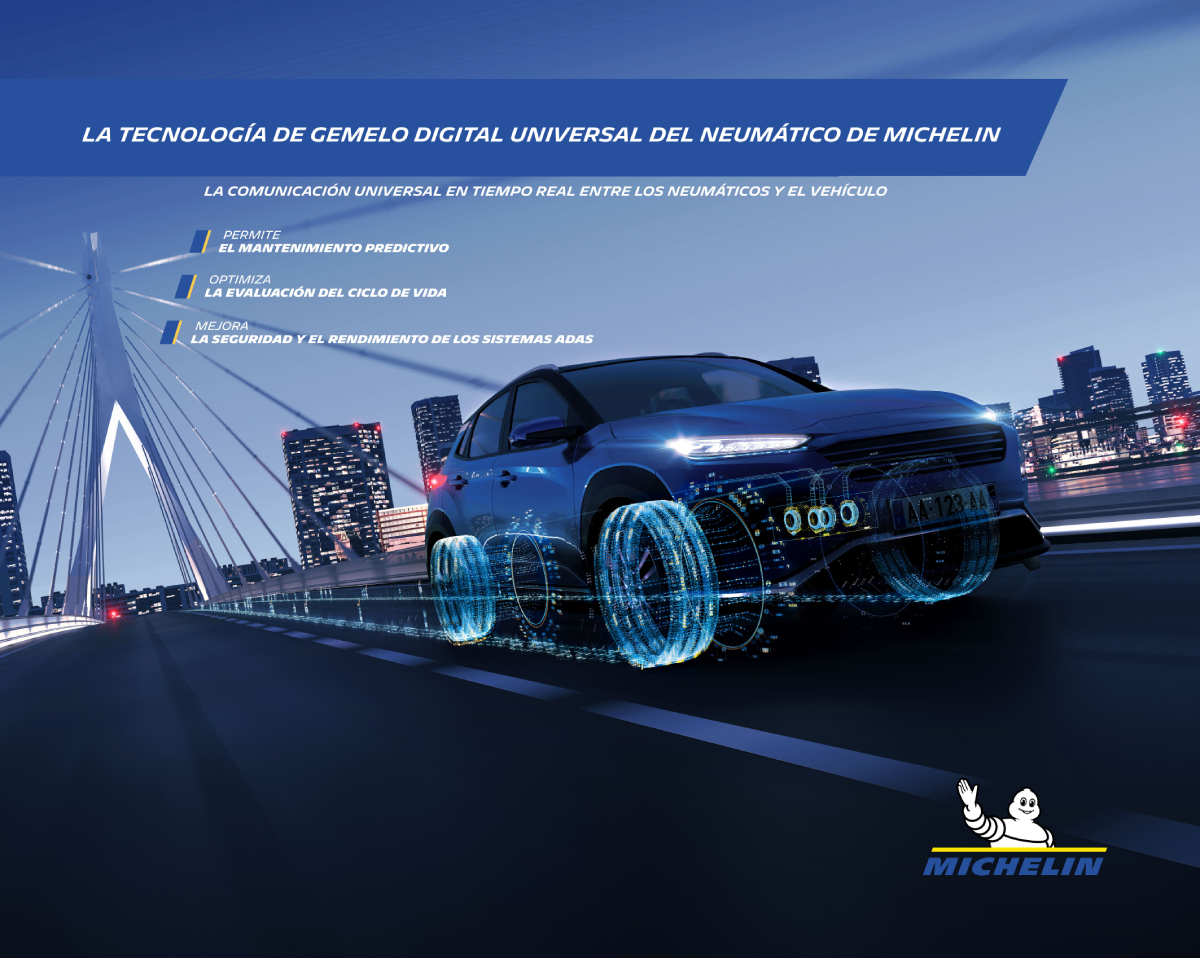 Tecnologia Gemelo Digital del neumático Michelin