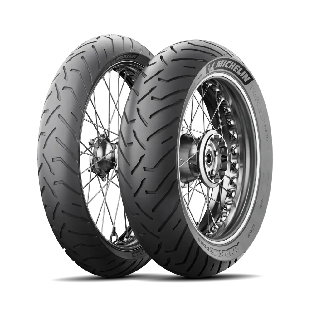 neumático radial y diagonal en moto